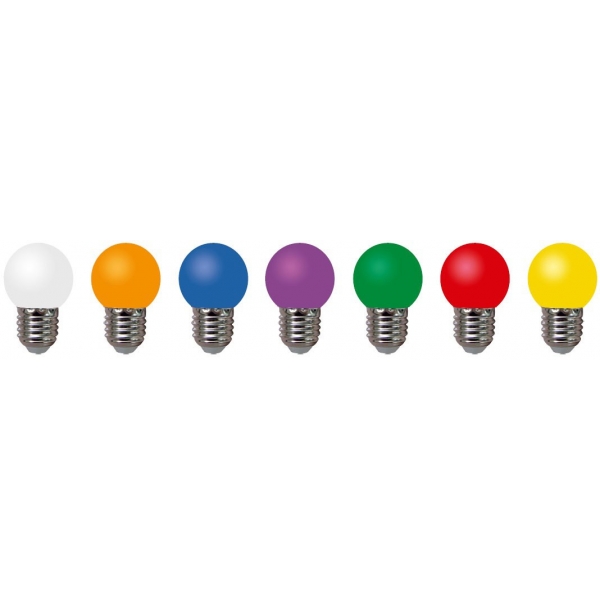 لامپ LED حبابی 3 وات رنگی نمانور  پایه E27 