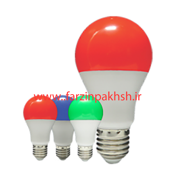 لامپ LED حبابی 9 وات رنگی  پارس شهاب پایه E27