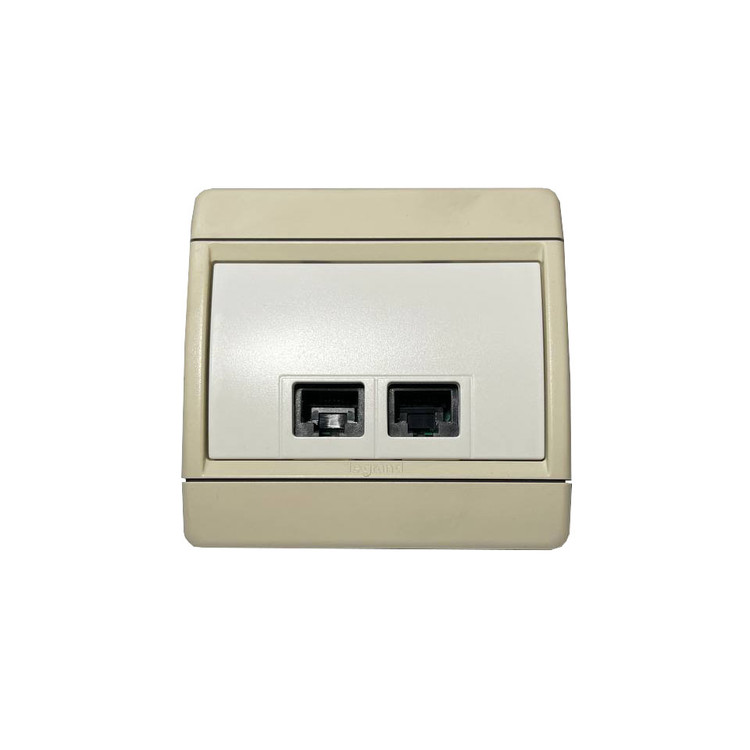 پریز شبکه لگرند مدل کلاب rj 45 double socket
