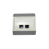 پریز شبکه لگرند مدل کلاب rj 45 double socket main 1 2