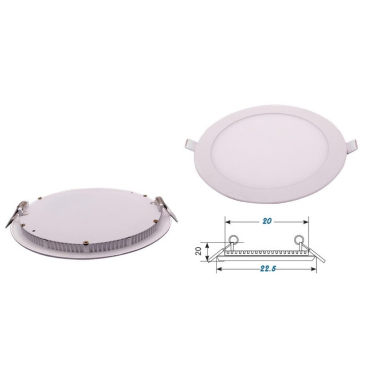 پنل سقفی 18 وات سیلور لایت مدل گرد توکار main 1 1