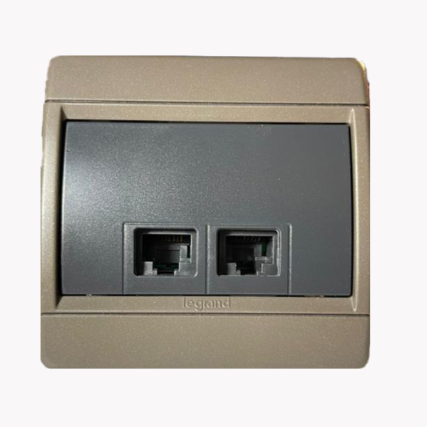 پریز شبکه لگرند مدل کلاب RJ45 DOUBLE SOCKET CAT6 68637  main 1 1