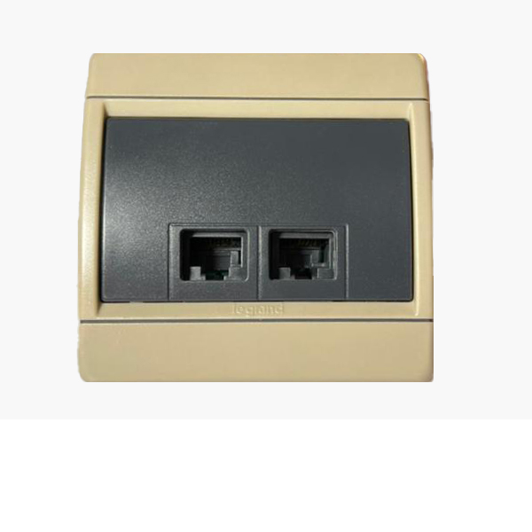 پریز شبکه لگرند مدل کلاب RJ45 DOUBLE SOCKET CAT6 68637  main 1 2