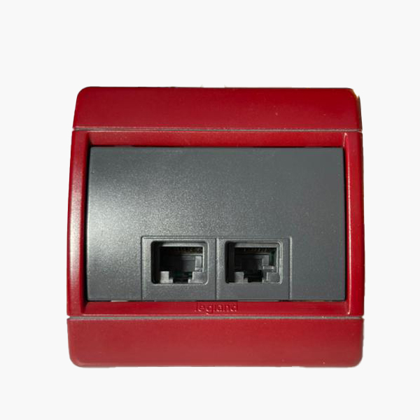 پریز شبکه لگرند مدل کلاب RJ45 DOUBLE SOCKET CAT6 68637  main 1 3