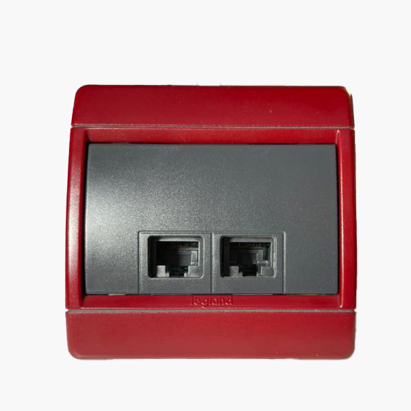 پریز شبکه لگرند مدل کلاب RJ45 DOUBLE SOCKET CAT6 68637 main 1 3