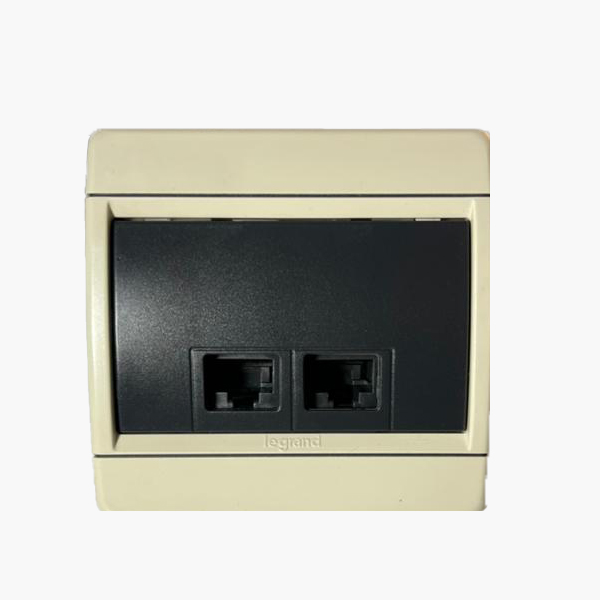 پریز شبکه لگرند مدل کلاب RJ45 DOUBLE SOCKET CAT6 68637  main 1 4