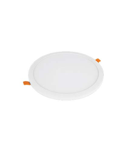 چراغ پنلی SMD توکار 18 وات دایره ای پارس شعاع توس - میزان روشنایی 1350 - سایز برش 182 میلی متر - دارای دو رنگ نور آفتابی و مهتابی - ابعاد چراغ 210 در 33 میلی متر