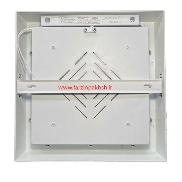 پنل 16 وات روکار مربعی SMD تولید نور مدل مون لایت مربع سری NSM