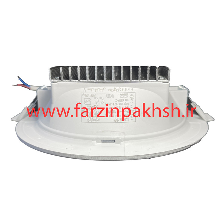 پنل 18 وات توکار دایره ای SMD تولید نور سری لنا