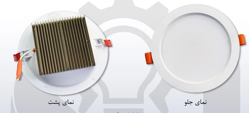 چراغ پنلی SMD توکار 18 وات دایره ای شاه چراغ مدل روناک