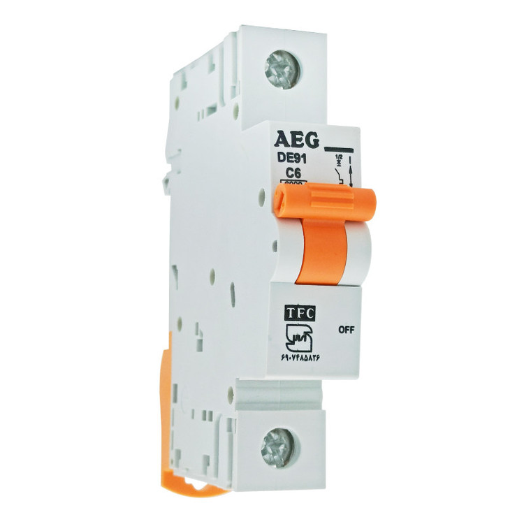 فیوز مینیاتوری تک فاز 6 آمپر AEG