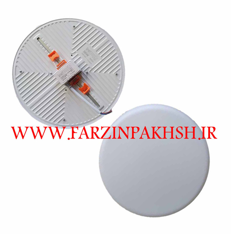 چراغ پنلی فنر متحرک SMD توکار 18وات دایره نمانور مدل افق