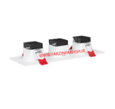 چراغ سقفی 3×5 وات پارس شعاع توس مدل سولاریس