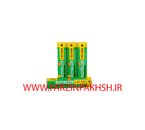 باتری رویالوکس (پارس شعاع توس) نیم قلمی مدل SUPER HEAVY DUTY بسته 2 عددی