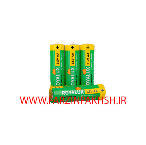 باتری رویالوکس (پارس شعاع توس) قلمی مدل SUPER HEAVY DUTY بسته 2 عددی