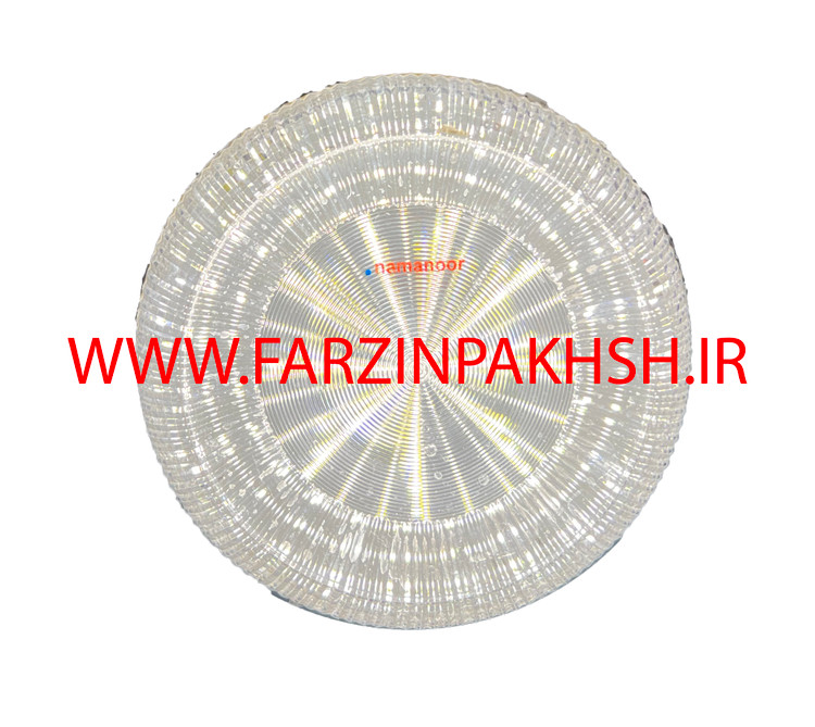 چراغ دیواری 20 وات IP65 دایره نمانور مدل شفاف