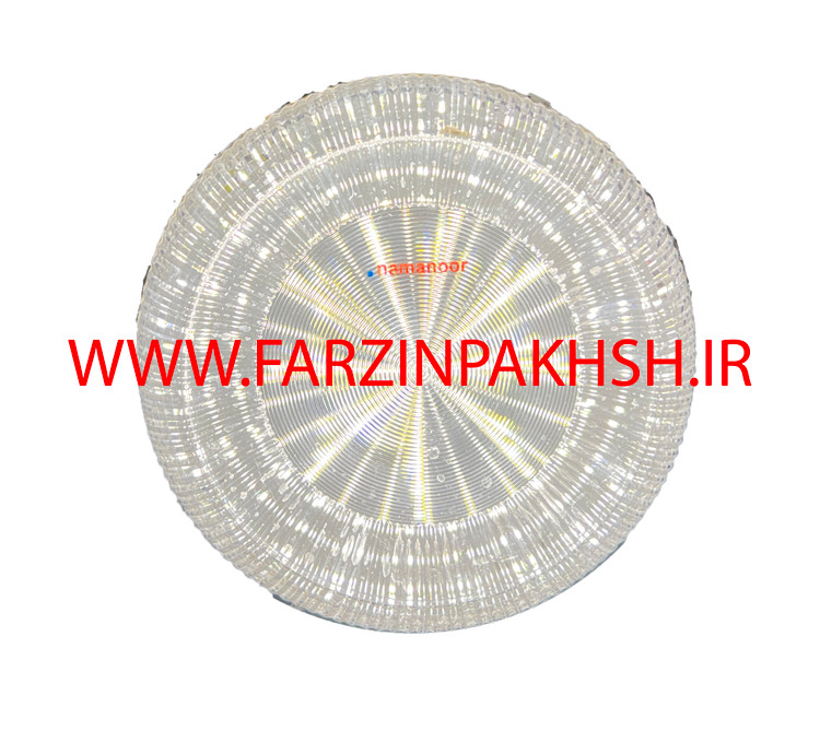 چراغ دیواری 30 وات IP65 دایره نمانور مدل شفاف