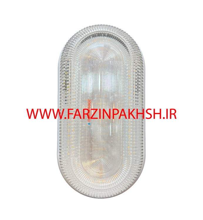 چراغ دیواری 20 وات IP65 بیضی نمانور مدل شفاف