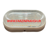 چراغ دیواری 20 وات IP65 بیضی نمانور مدل شفاف