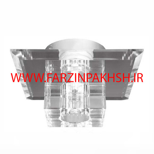 چراغ دکوراتیو کریستالی رو کار بدنه سفید مدل 1013