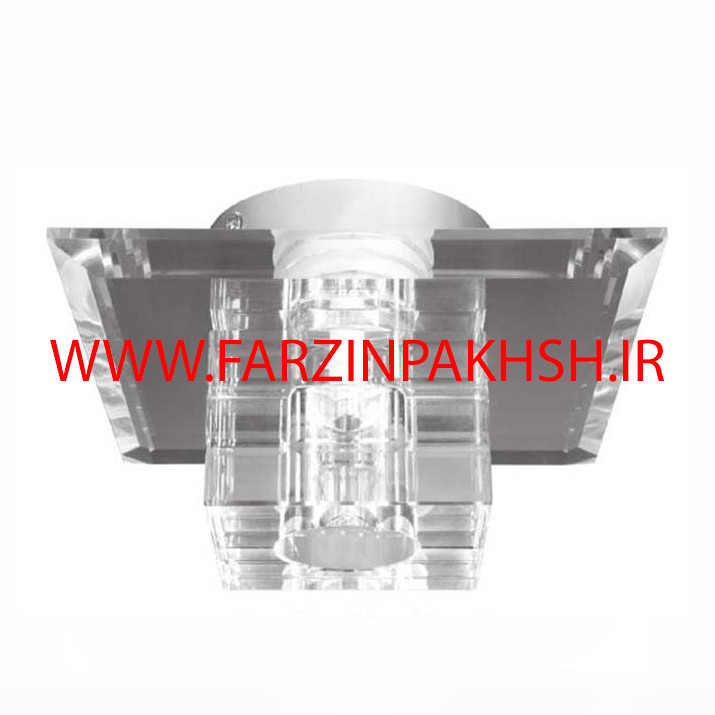 چراغ دکوراتیو کریستالی رو کار بدنه سفید مدل 1013