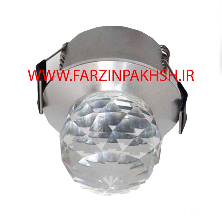 چراغ دکوراتیو کریستالی رو کار بدنه سفید مدل 1011