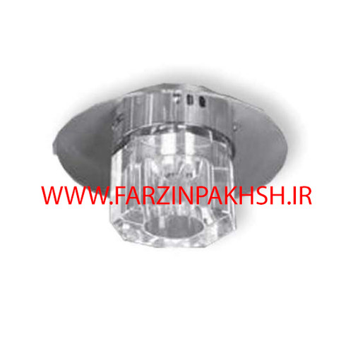 چراغ دکوراتیو کریستالی رو کار بدنه سفید مدل 1015