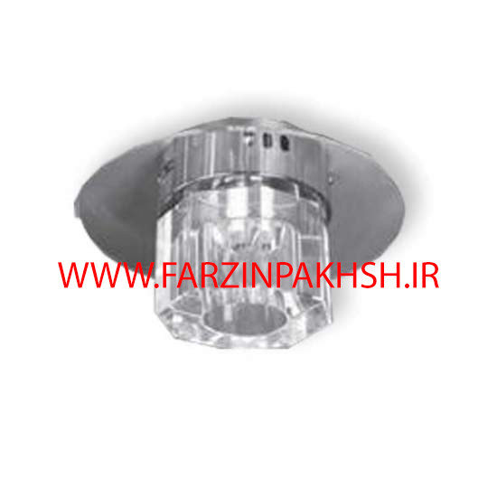 چراغ دکوراتیو کریستالی رو کار بدنه سفید مدل 1015