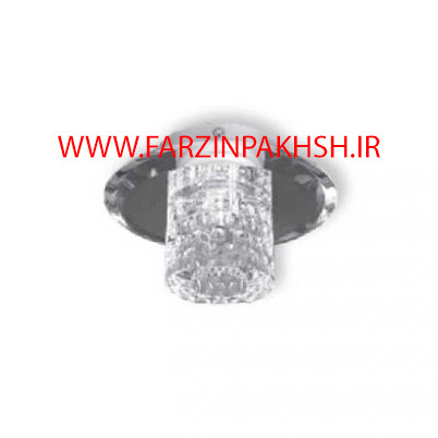 چراغ دکوراتیو کریستالی رو کار بدنه سفید مدل 1012