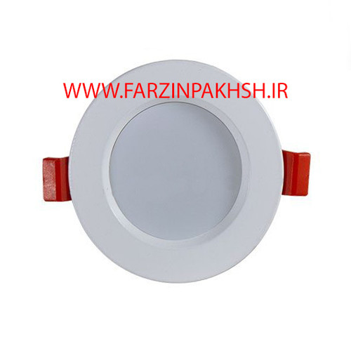 چراغ پنلی توکار 7 وات گرد پرتو نور توس مدل کاریام