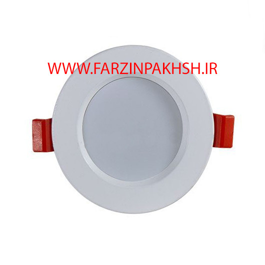 چراغ پنلی توکار 7 وات گرد پرتو نور توس مدل کاریام