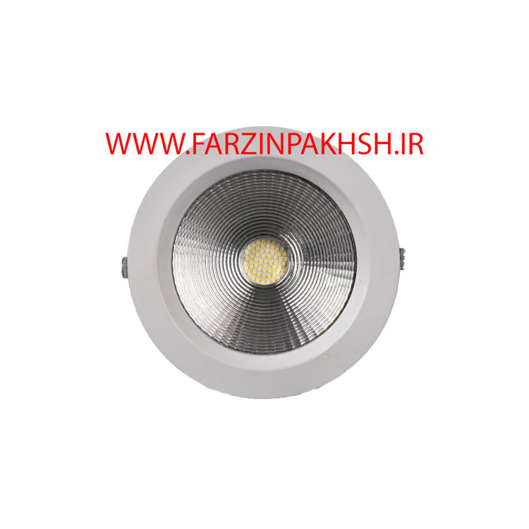چراغ سقفی فروشگاهی توکار 30 وات پرتو نور توس مدل توکاس