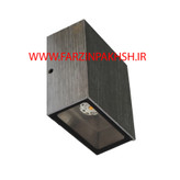 چراغ دکوراتیو دو طرفه مربع 6 وات رسام مدل RL206-2