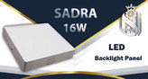 چراغ پنلی SMD روکار 16 وات مربع شاه چراغ مدل صدرا