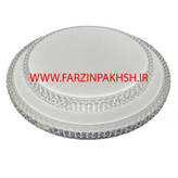 چراغ سقفی دوطبقه سه حالته SMD روکار 72 وات گرد مودی مدل کریستالی