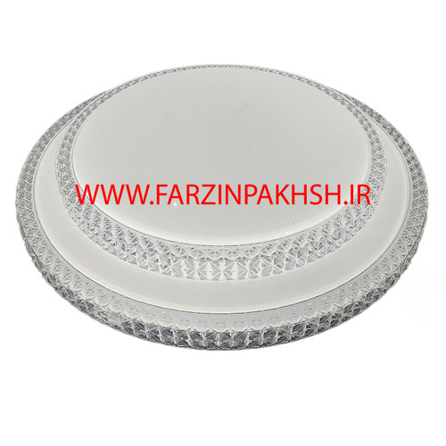 چراغ سقفی دوطبقه سه حالته SMD روکار 72 وات گرد مودی مدل کریستالی