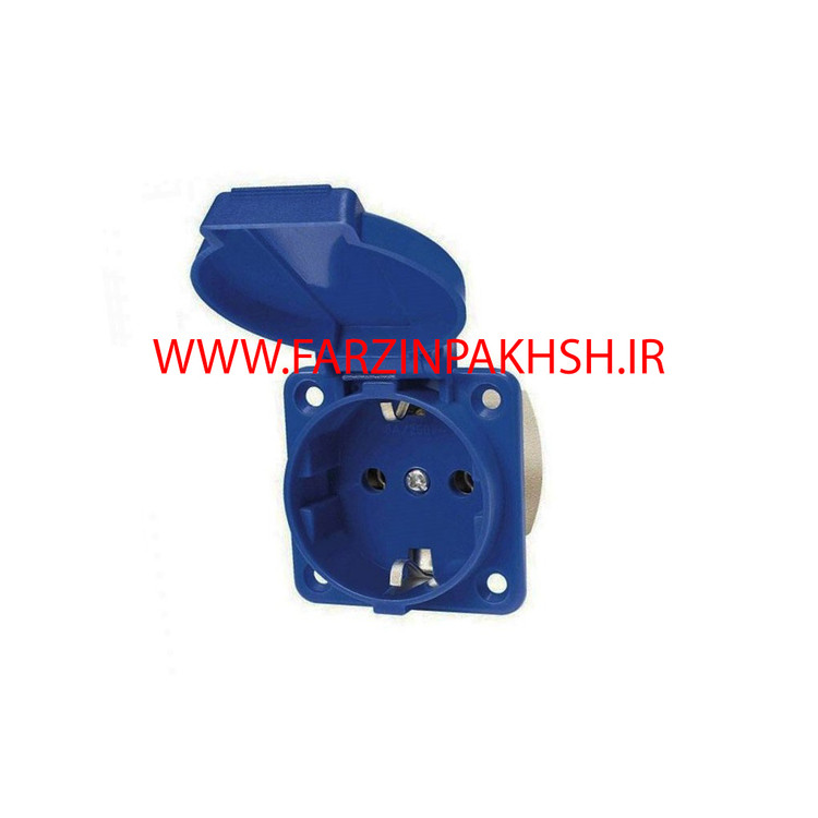 پریز دربدار تابلویی تکفاز آبی پارت الکتریک مدل 124