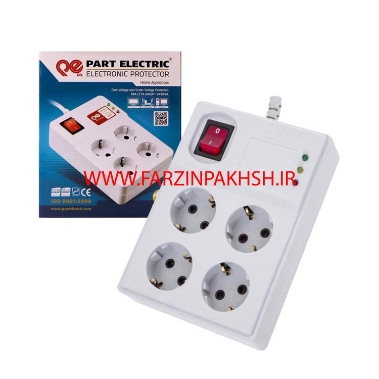 محافظ 4 خانه کامپیوتر آنالوگ با کابل 5 متری پارت الکتریک مدل 773