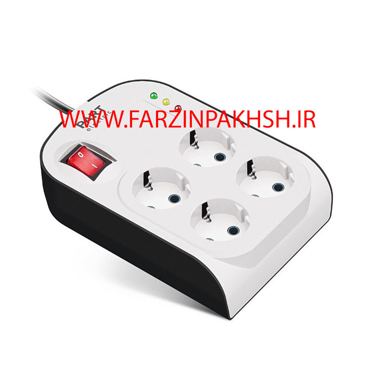 محافظ چهار خانه ارتدار با کلید و کابل 1/8 متری آنالوگ کامپیوتر مدل پارت 8791