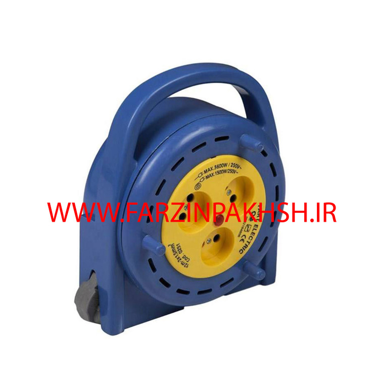 سه خانه ریلی سیار بدون ارت با کابل 12 متری پارت الکتریک مدل صنعتی 5141