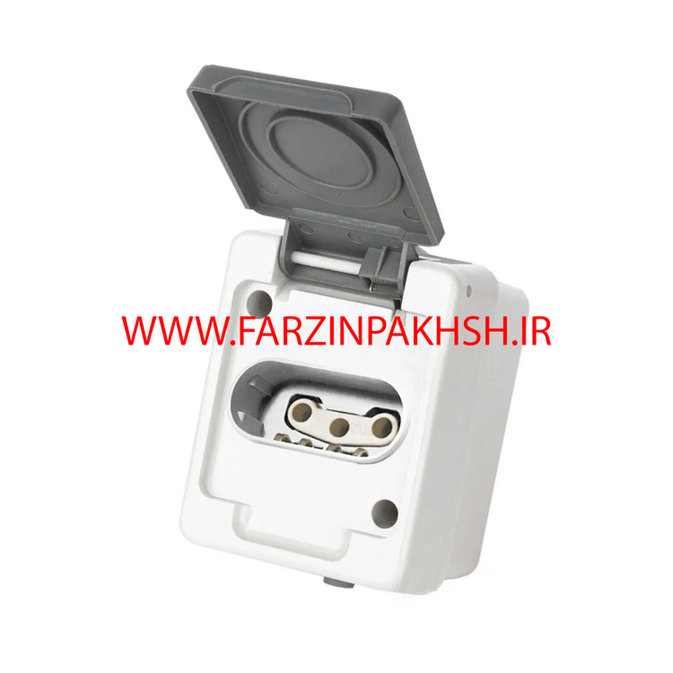 پریز بارانی سه فاز روکار پارت الکتریک مدل برکه 357