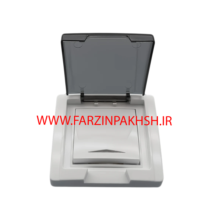 کلید بارانی تک پل دربدار توکار پارت الکتریک مدل آذین 7243
