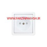 پریز بدون ارت سرامیکی روکار پارت الکتریک مدل شهاب 4043