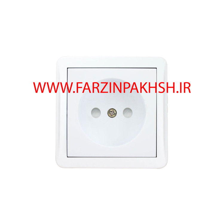 پریز بدون ارت سرامیکی روکار پارت الکتریک مدل شهاب 4043