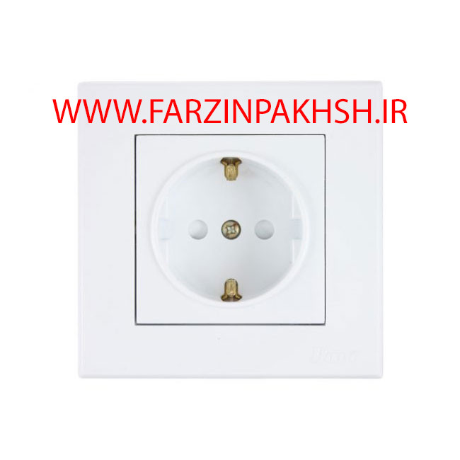 پریز ارتدار با مغزی پلاستیکی توکار پارت الکتریک مدل تابش 5155