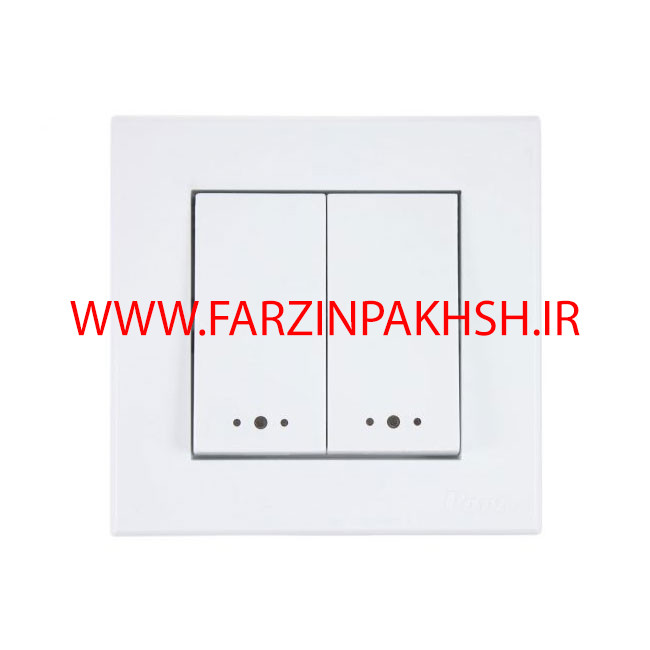 کلید دو پل توکار پارت الکتریک مدل تابش 5167