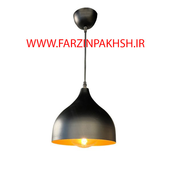 لوستر آویز تکی مدرن مشکی مدل Z_13