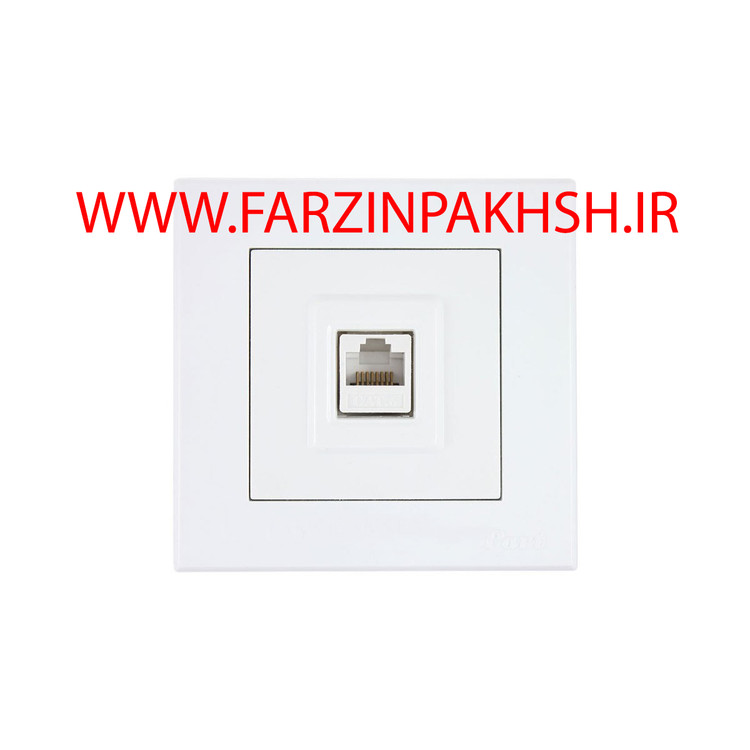 پریز شبکه توکار پارت الکتریک مدل مهتاب 7808