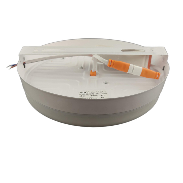 چراغ پنلی فول لایت SMD روکار 24 وات دایره مودی مدل IR_MD1724R_MZ