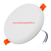 چراغ پنلی فول لایت فنر متحرک SMD توکار 24 وات دایره پرتو درخشان (GCC)